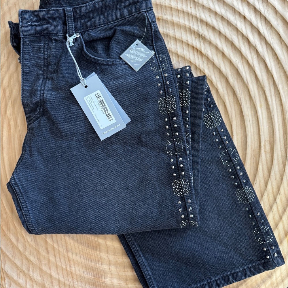 Black Studded Jeans